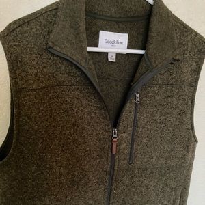 Goodfellow Green Zip Up Vest